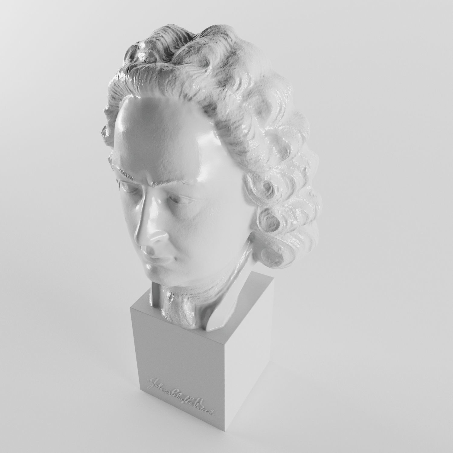 Johann Sebastian Bach 3D print model_3