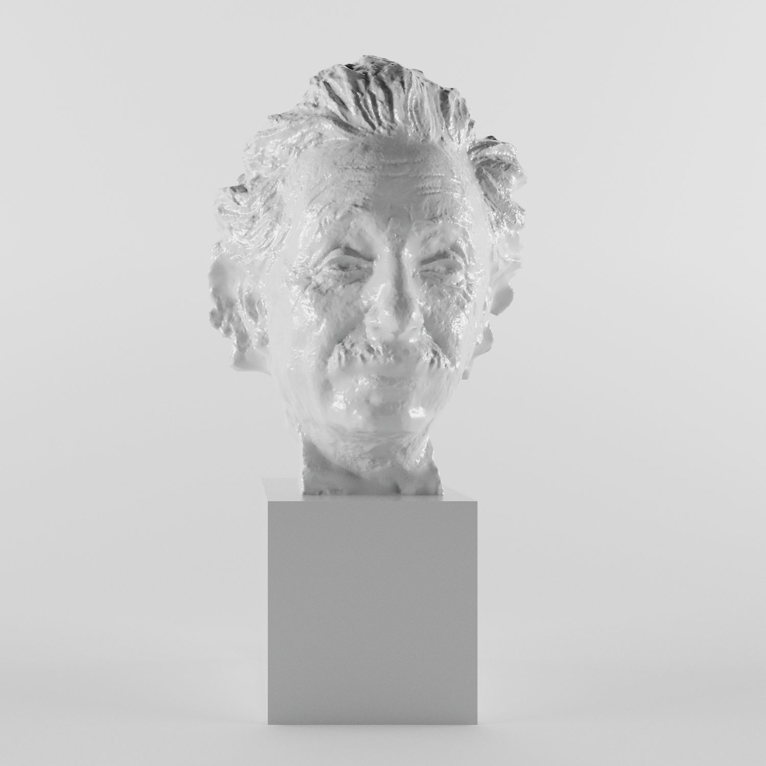 Albert Einstein 3D print model_1