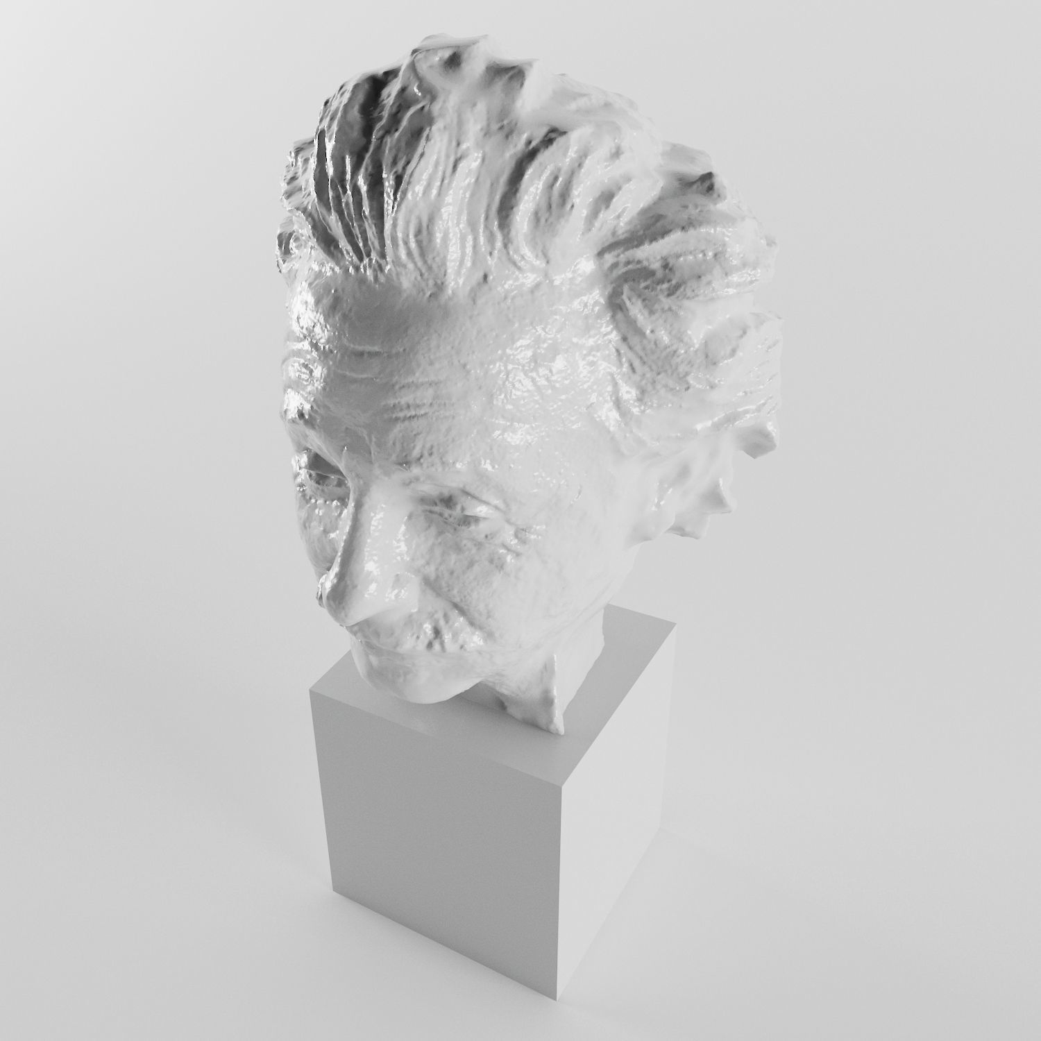 Albert Einstein 3D print model_4