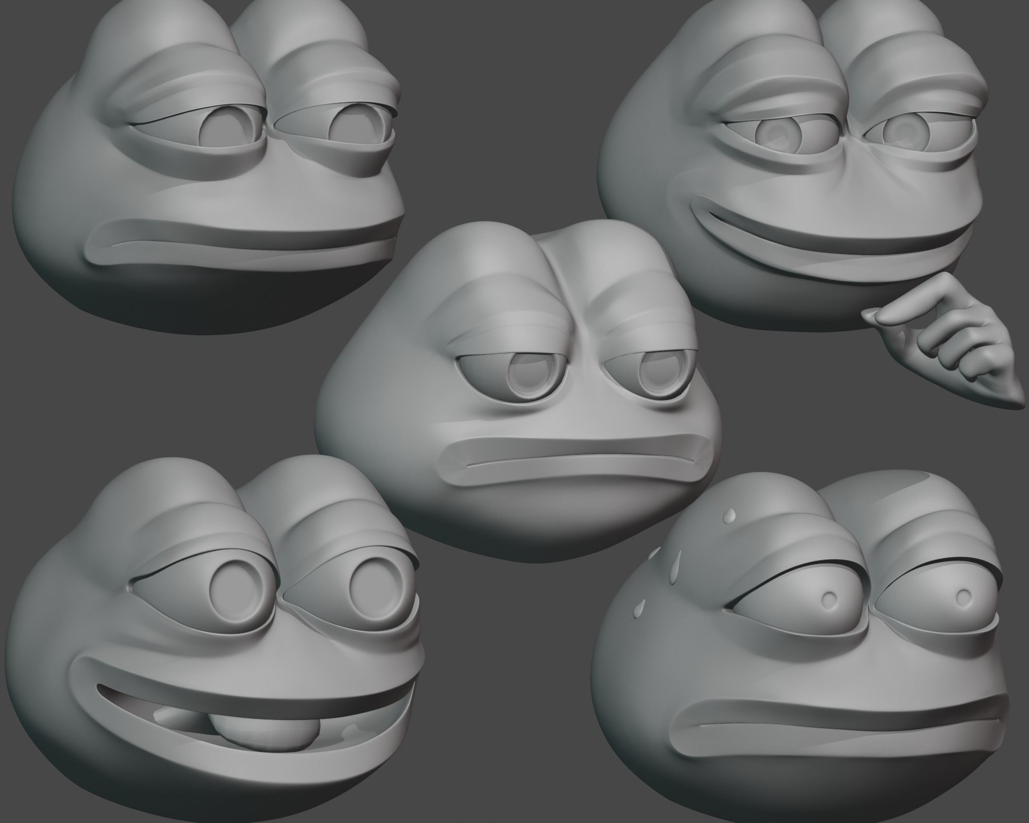 Pepe Bundle 5x 3D Model Collection_5
