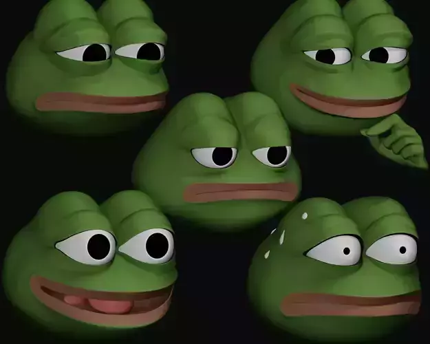 Pepe Bundle 5x 3D Model Collection