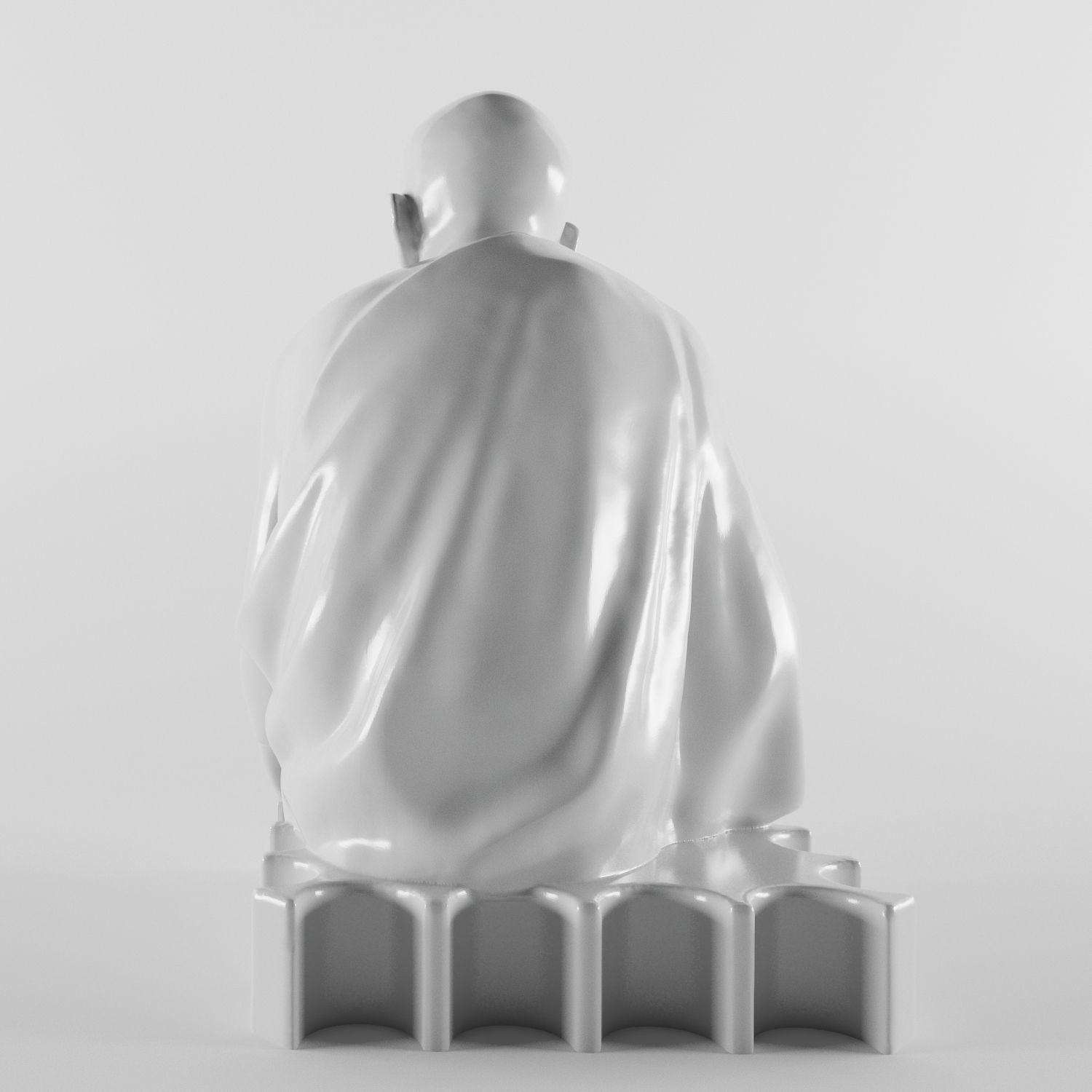Mohandas Karamchand Gandhi 3D print model_3