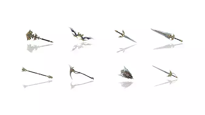 Regalia Weapons 3D Model Collection