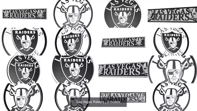Las Vegas Raiders 3D Model Collection