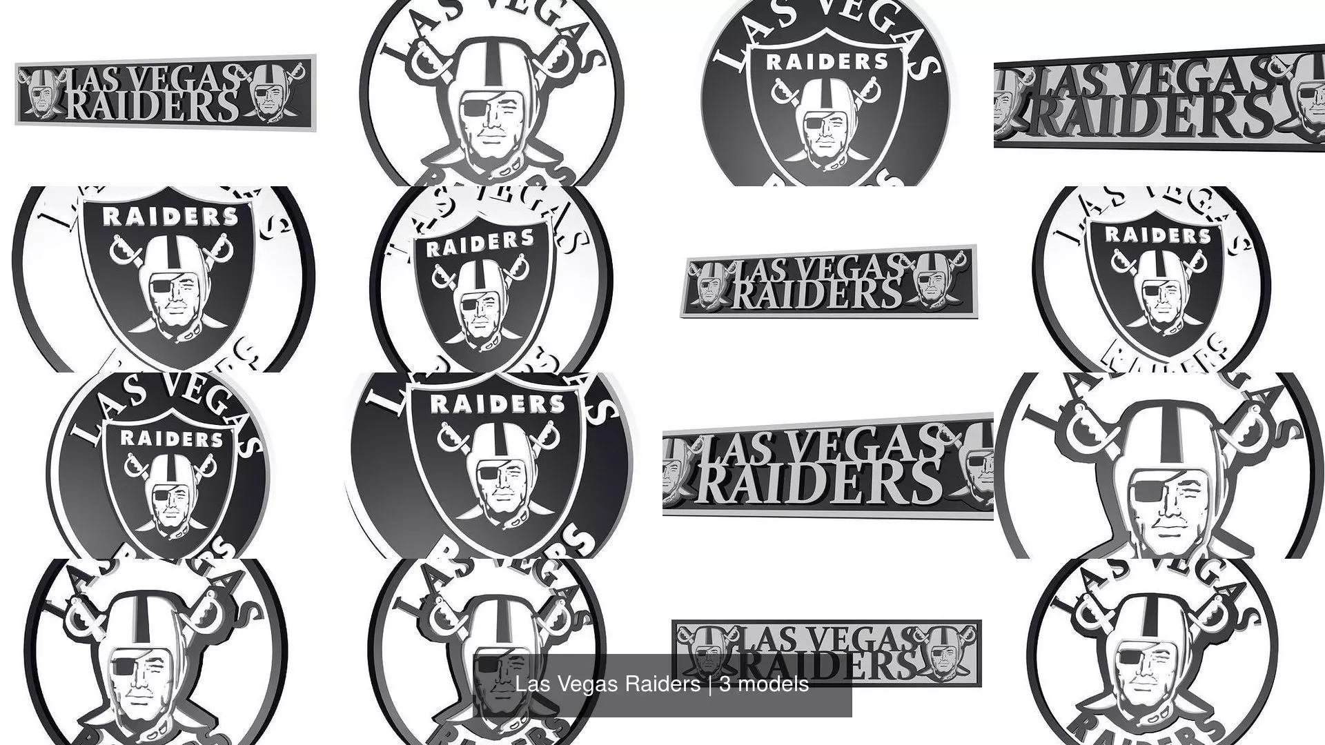 Las Vegas Raiders 3D Model Collection_0