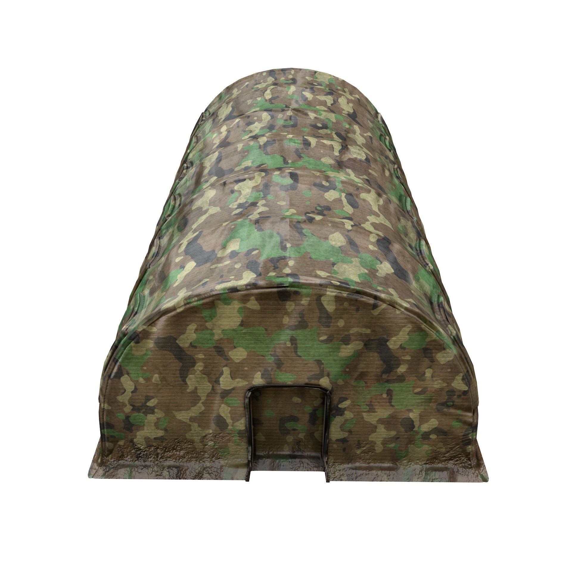 Large Military Tent Desert Camouflage Game Ready Low-poly 3D model_5