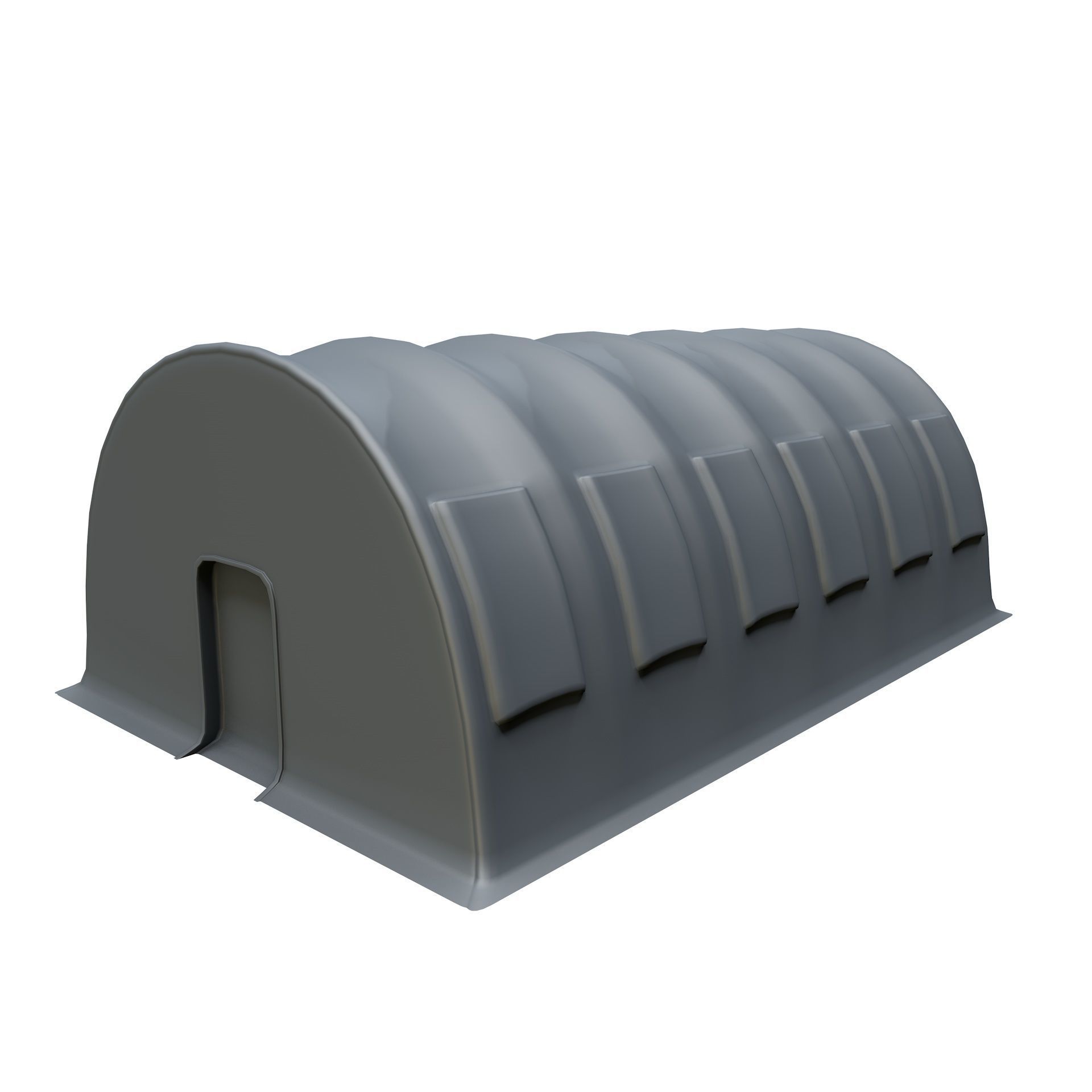 Large Military Tent Desert Camouflage Game Ready Low-poly 3D model_16