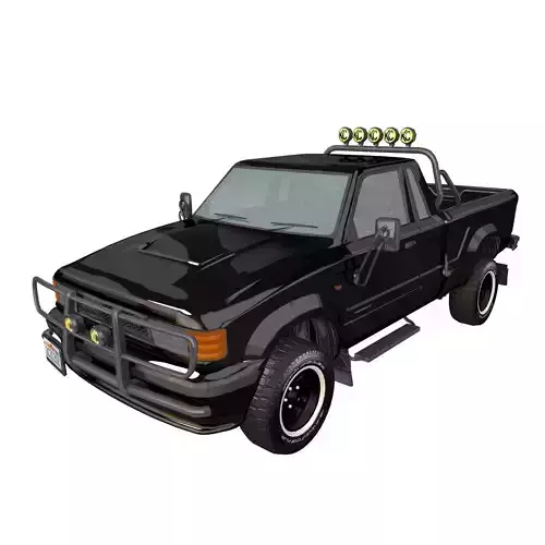 1985 Toyota Japanese Pickup SR5 4x4 BTTF Marty McFly 3D model