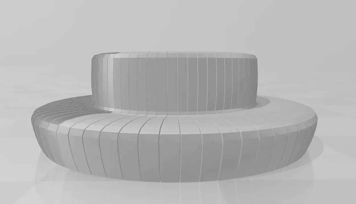 Bench seat 3D model_0