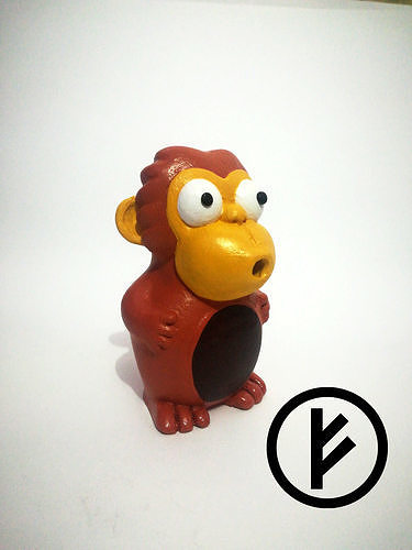 monkysmok - Mono fumarola - simpsons 3D print model
