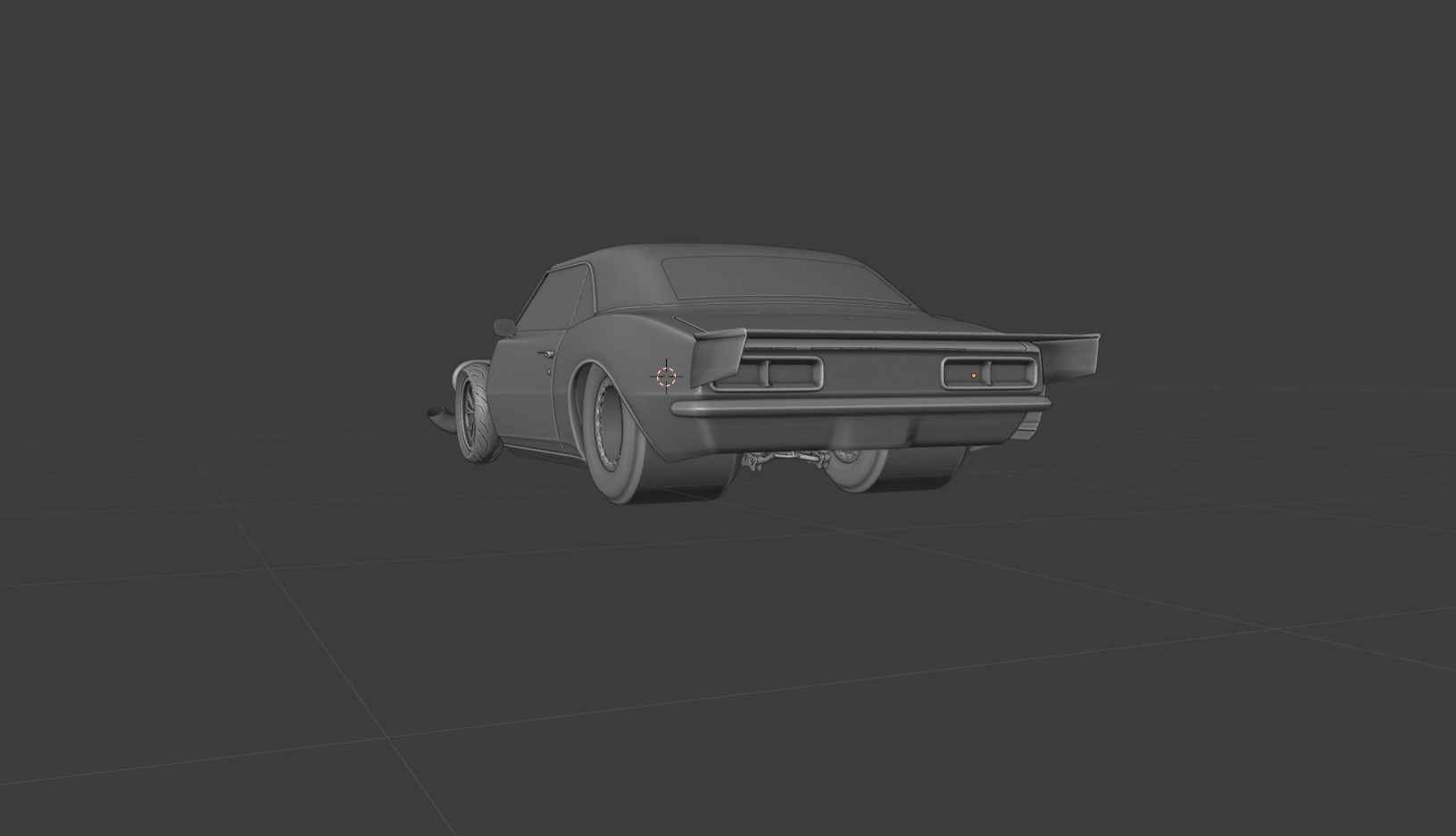 Drag camaro 3D model_4