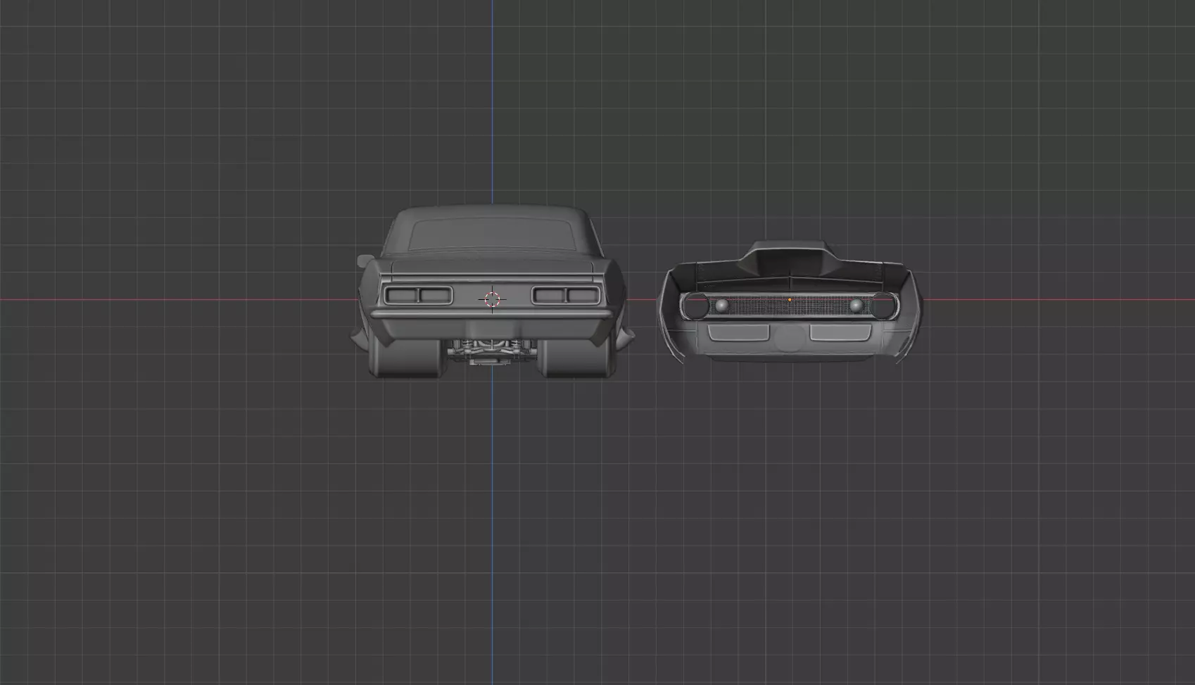 Drag camaro 3D model_0