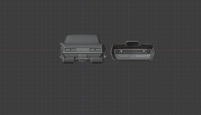 Drag camaro 3D model