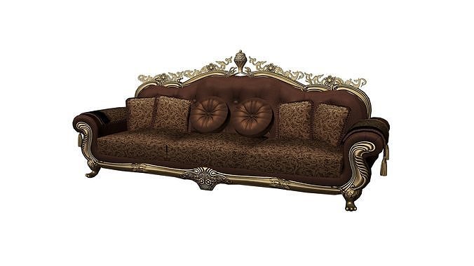 Luxury Sofa Low-poly 3D model