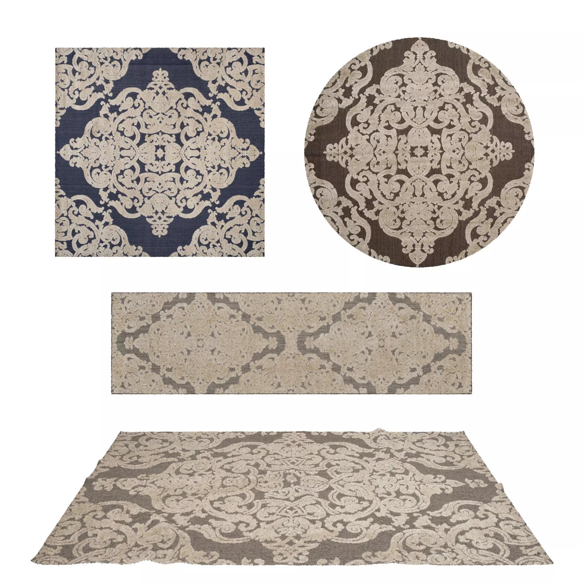 Rugs No 663 Low-poly 3D model