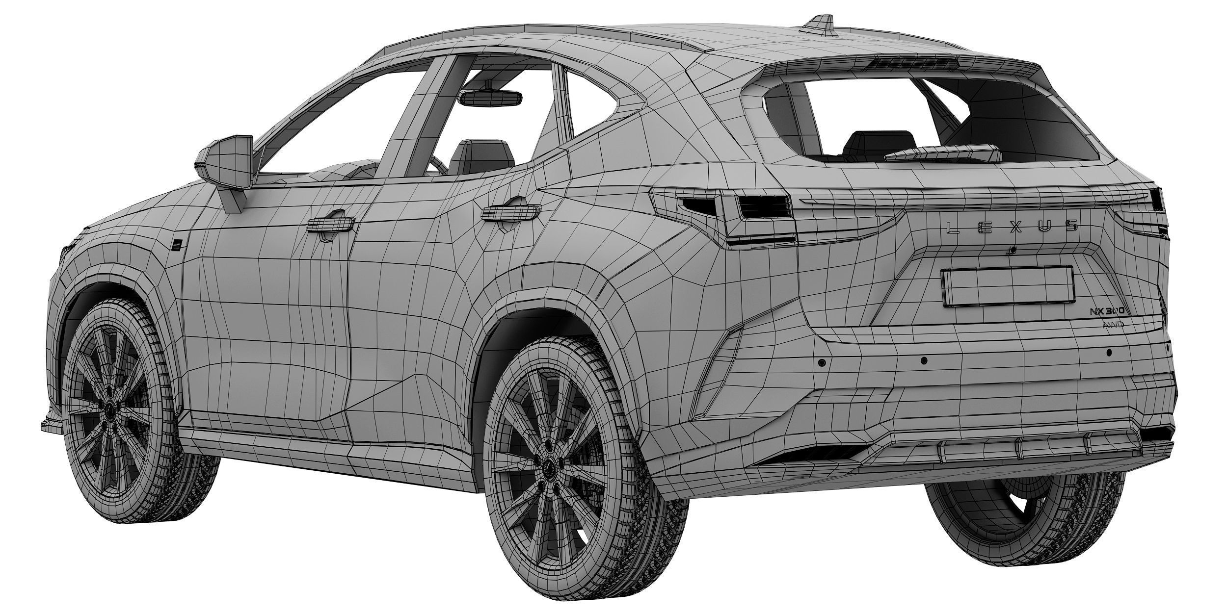 Lexus NX300 F-Sport 2022 3D model_15