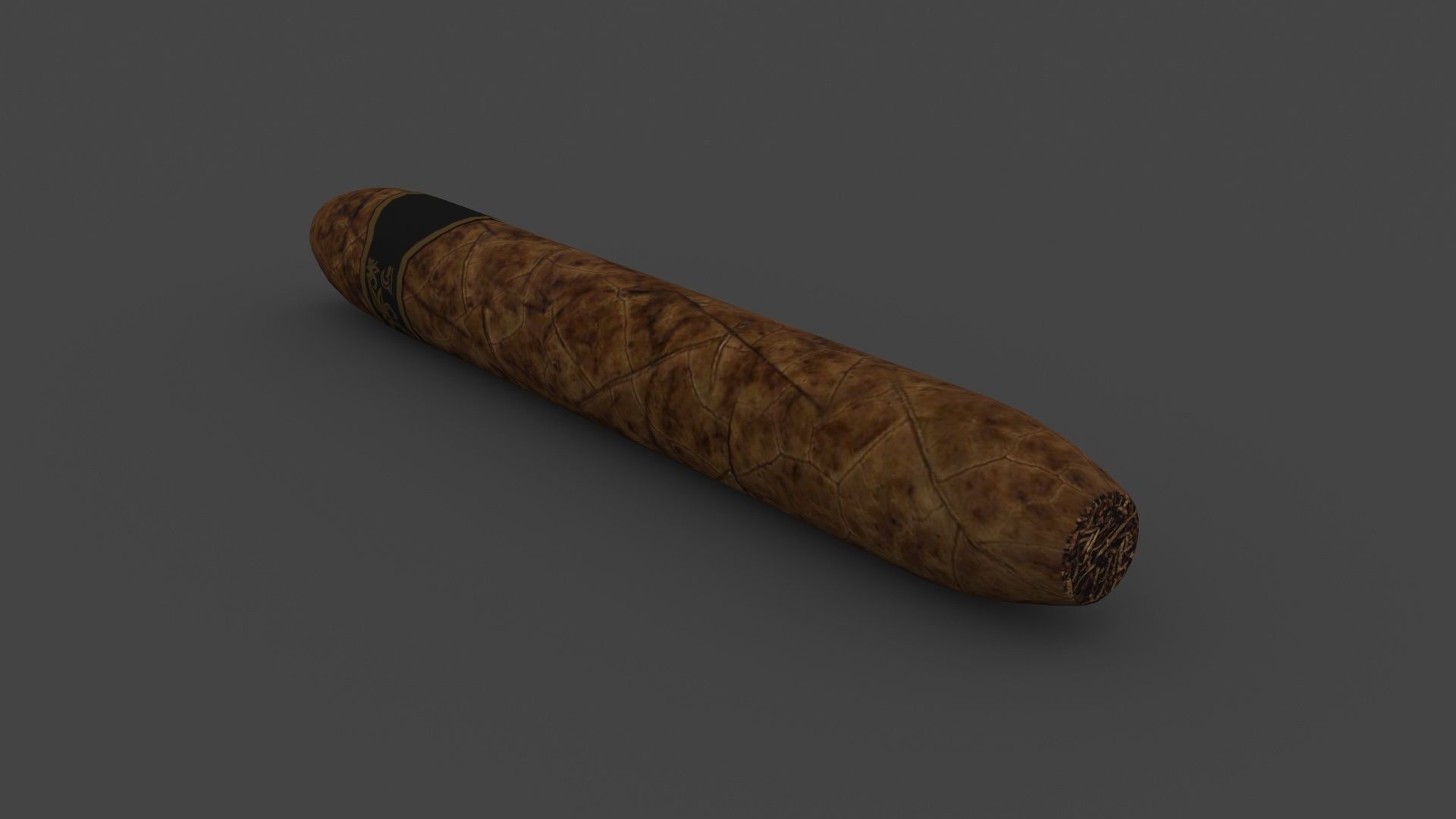 UDUD-005 Cigar Low-poly 3D model_2