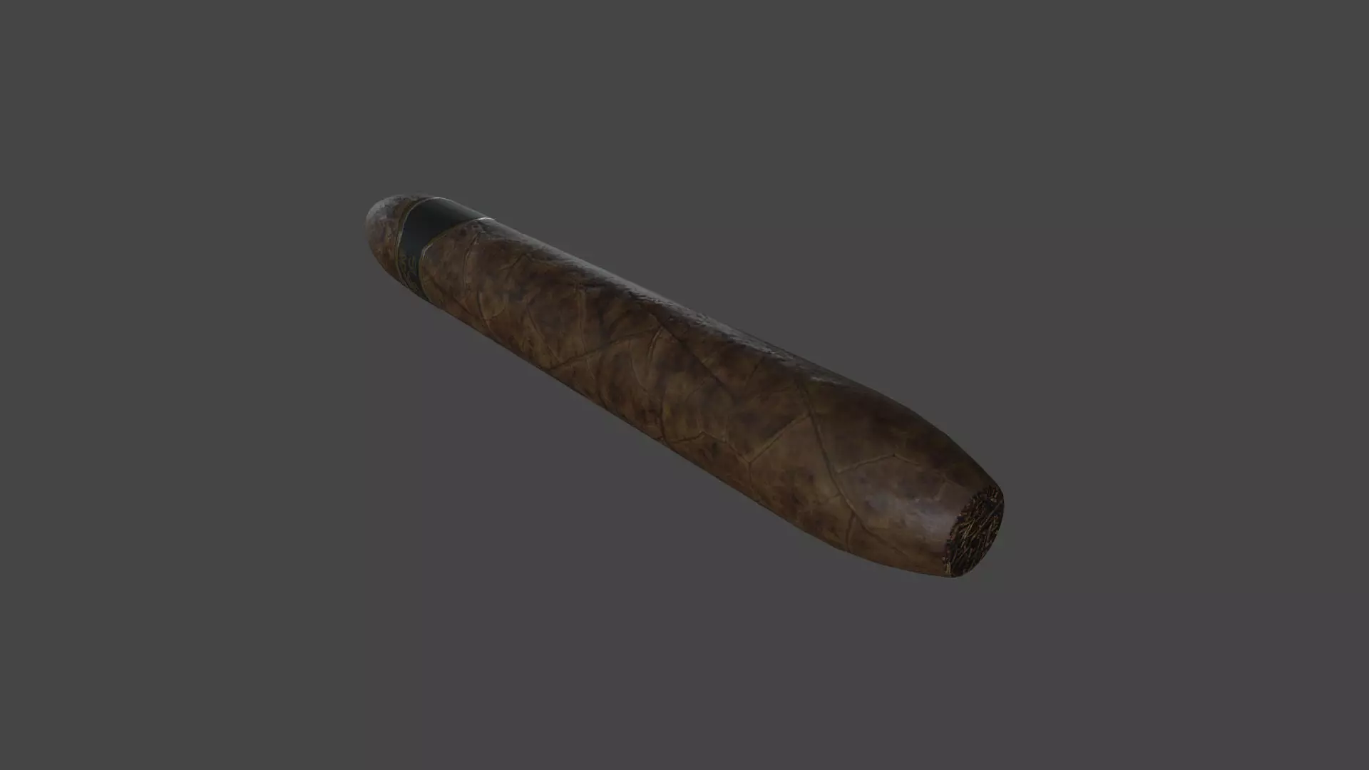 UDUD-005 Cigar Low-poly 3D model_0