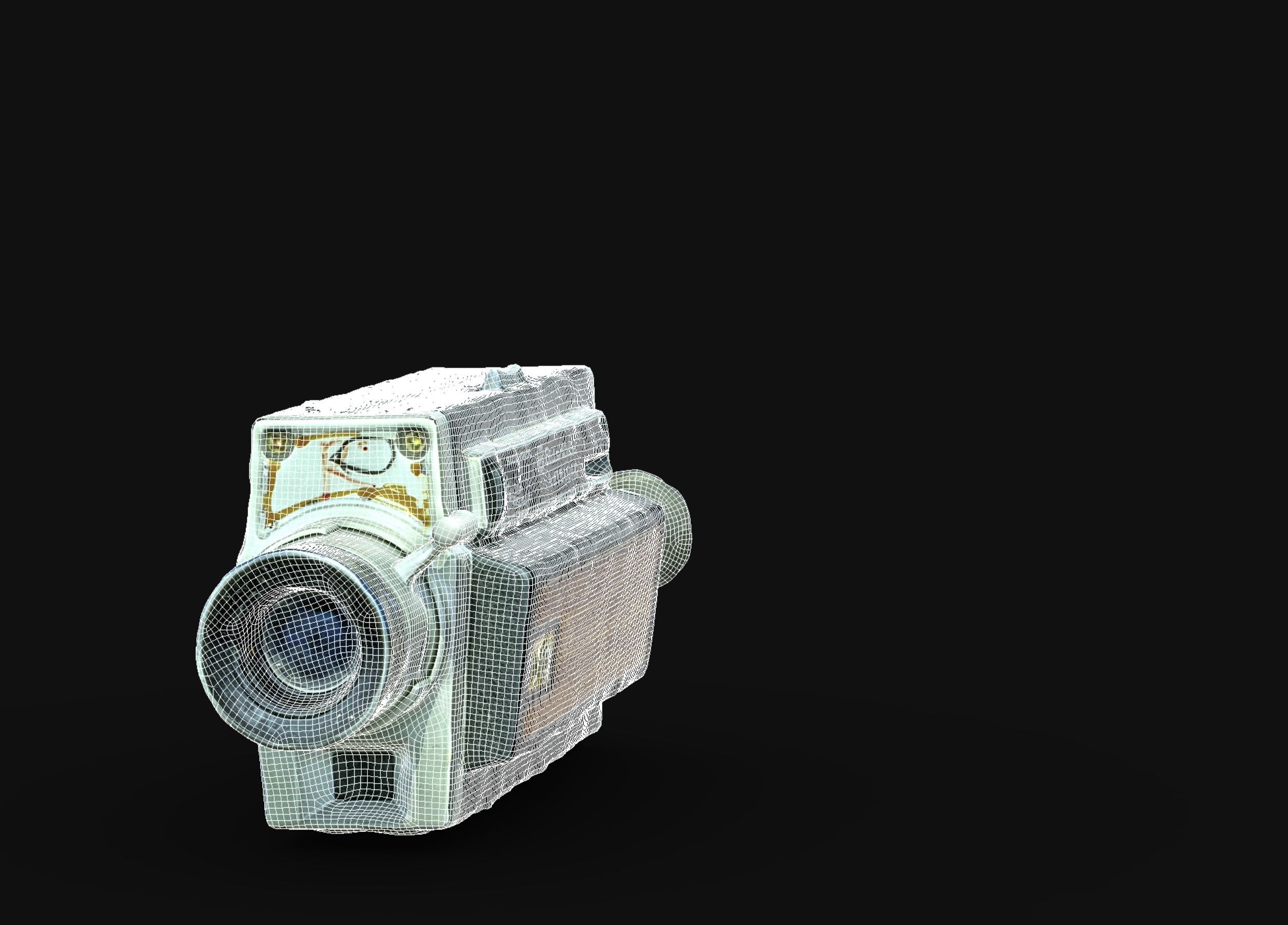 Super 8mm camera scan 70s retro camera photogrammetry Low-poly 3D model_14