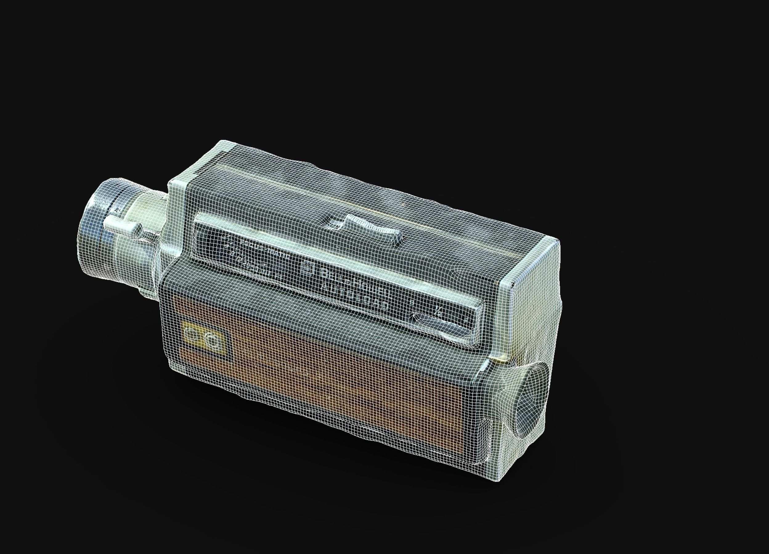 Super 8mm camera scan 70s retro camera photogrammetry Low-poly 3D model_13