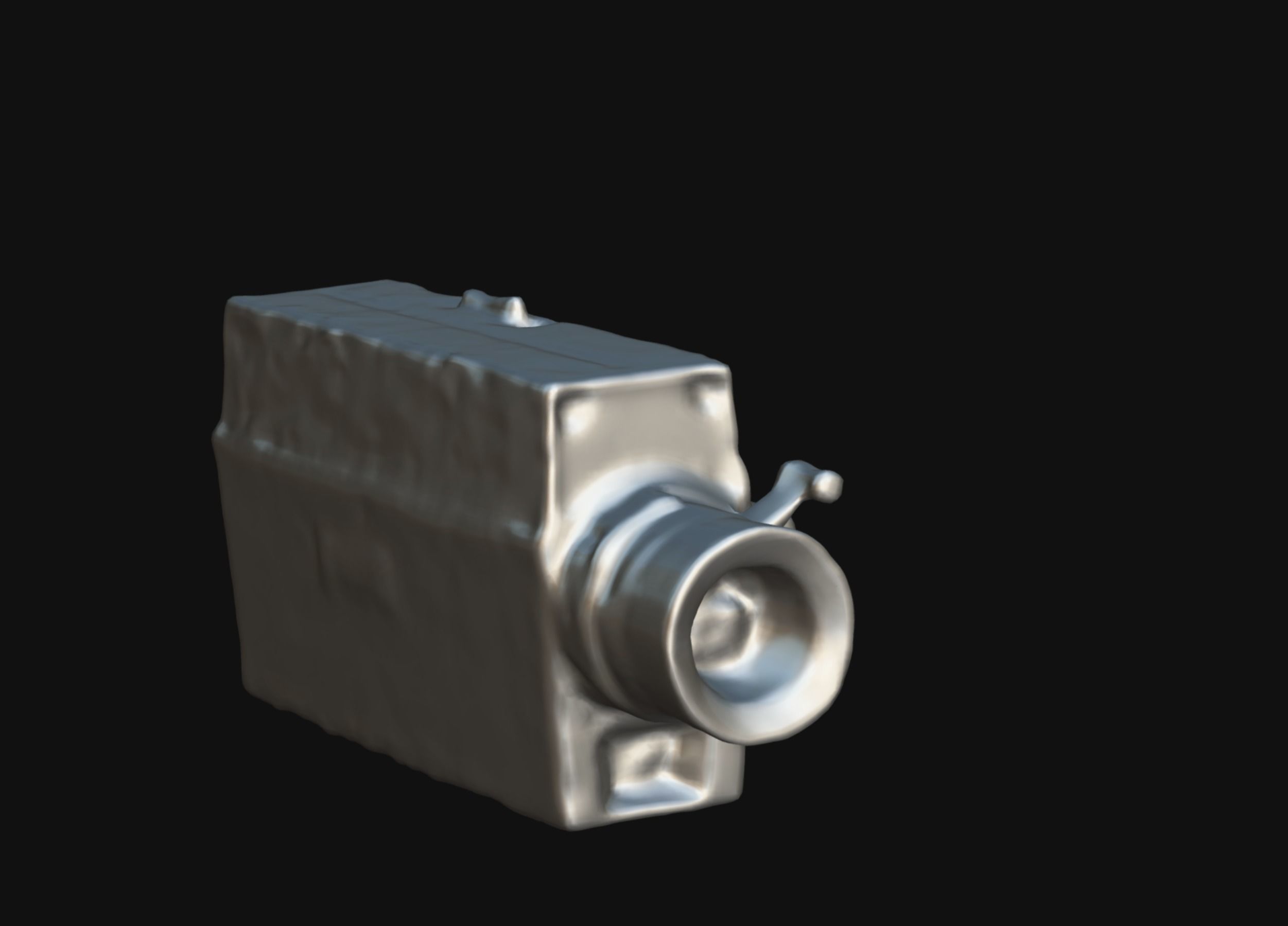 Super 8mm camera scan 70s retro camera photogrammetry Low-poly 3D model_19