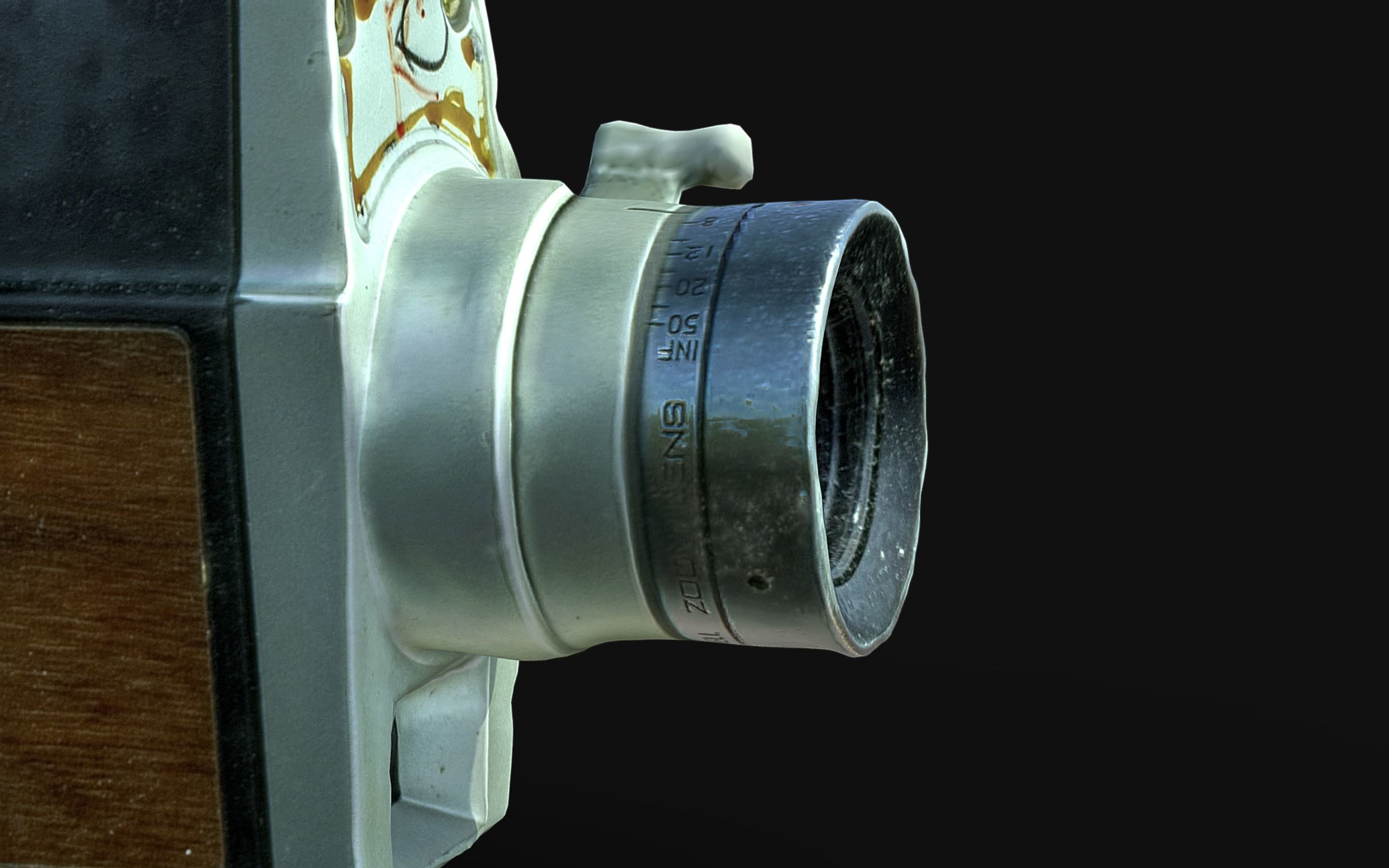 Super 8mm camera scan 70s retro camera photogrammetry Low-poly 3D model_11