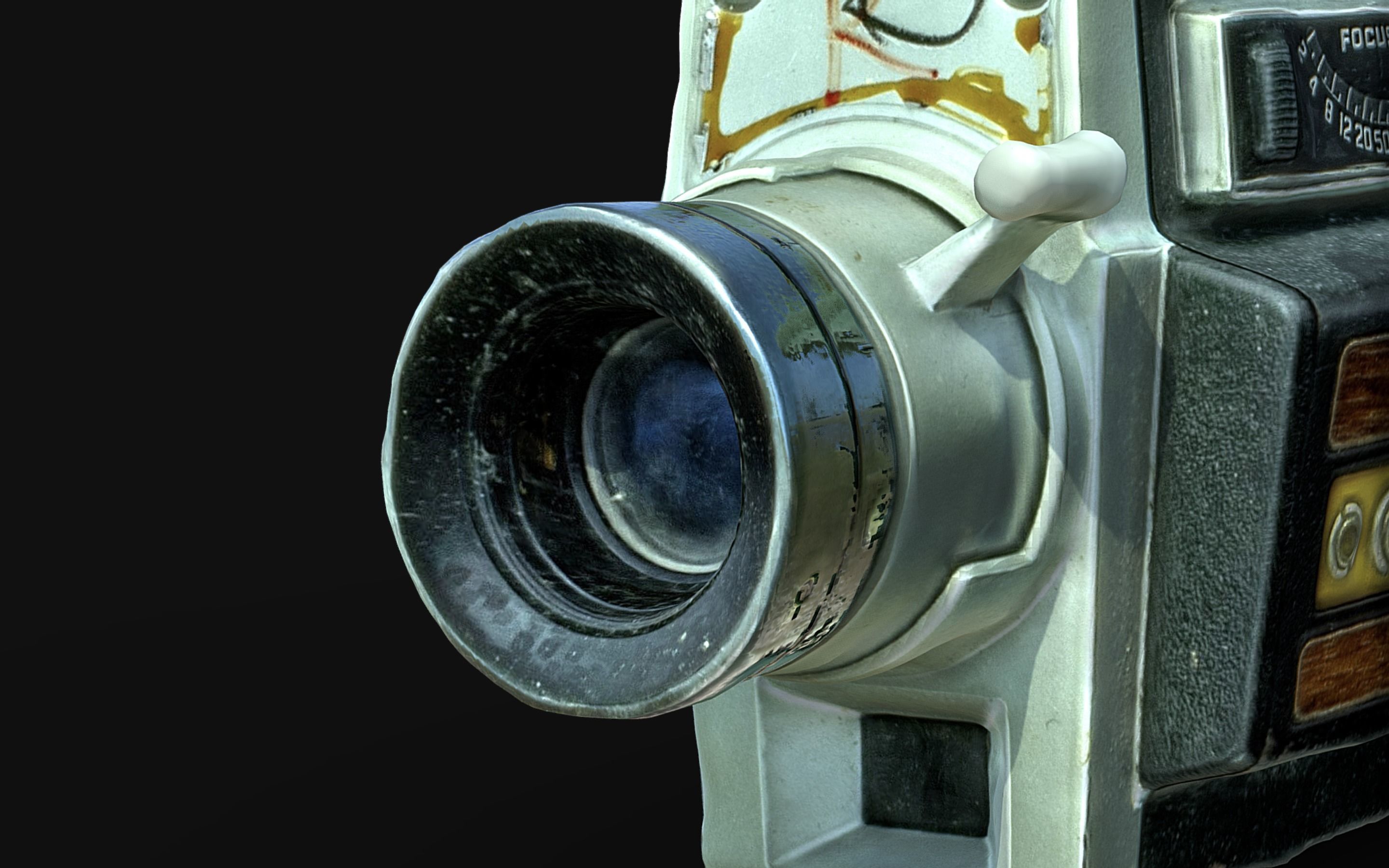 Super 8mm camera scan 70s retro camera photogrammetry Low-poly 3D model_10
