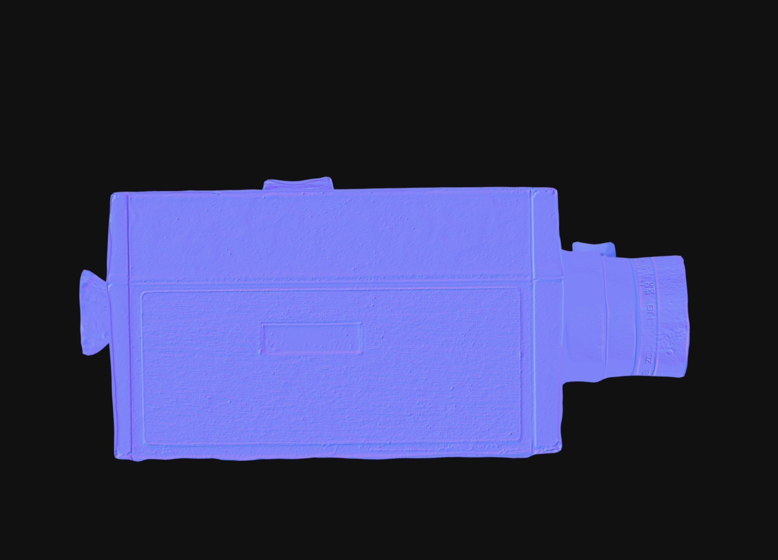 Super 8mm camera scan 70s retro camera photogrammetry Low-poly 3D model_17