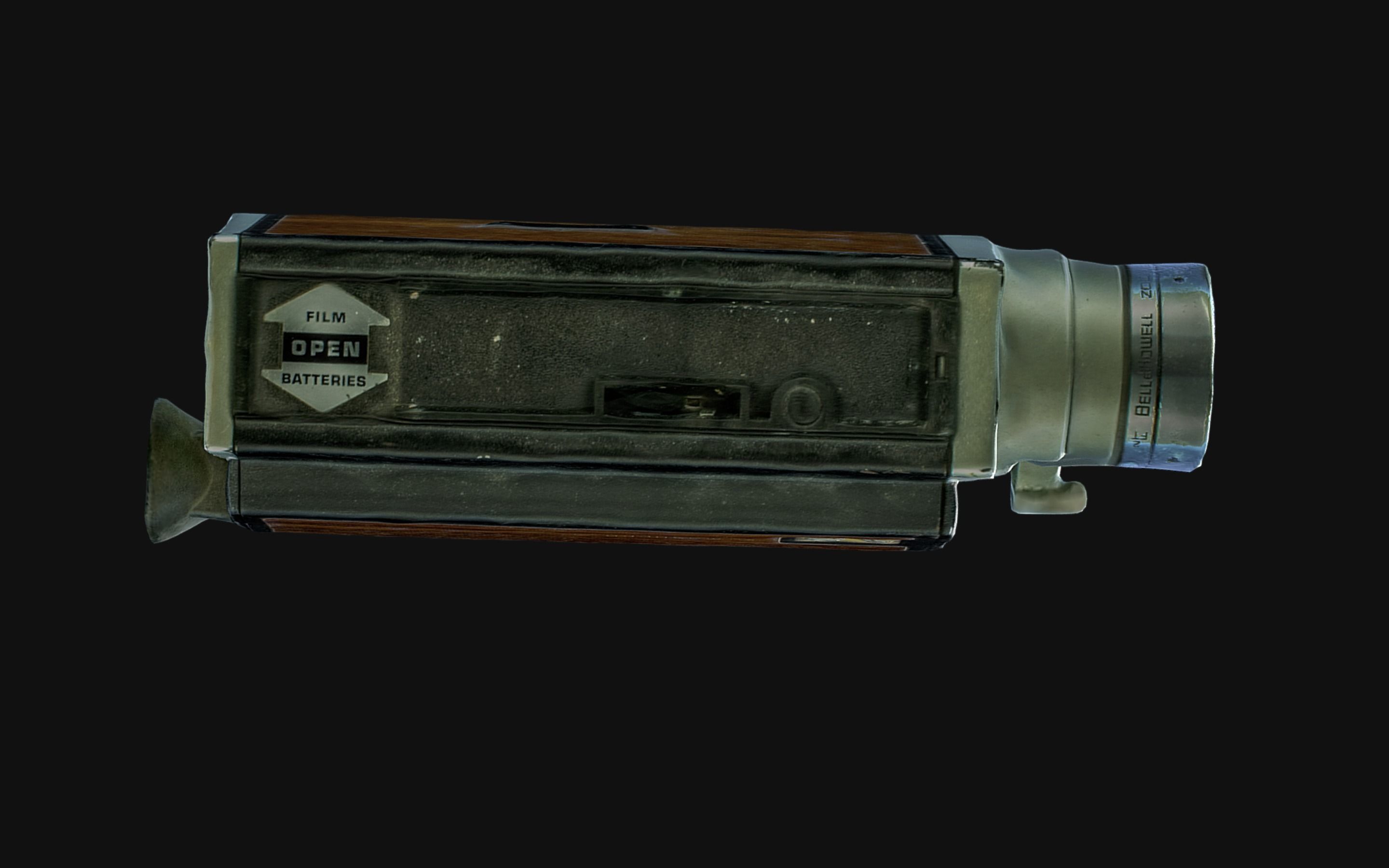 Super 8mm camera scan 70s retro camera photogrammetry Low-poly 3D model_9