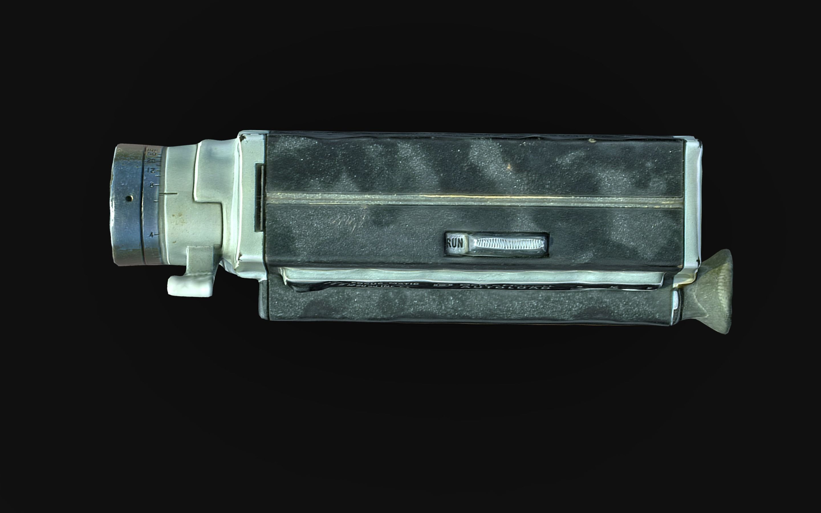 Super 8mm camera scan 70s retro camera photogrammetry Low-poly 3D model_7