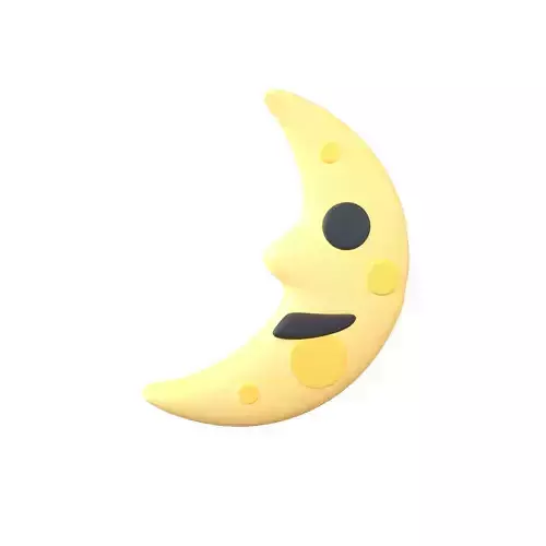 Twitter First Quarter Moon Face v1 001