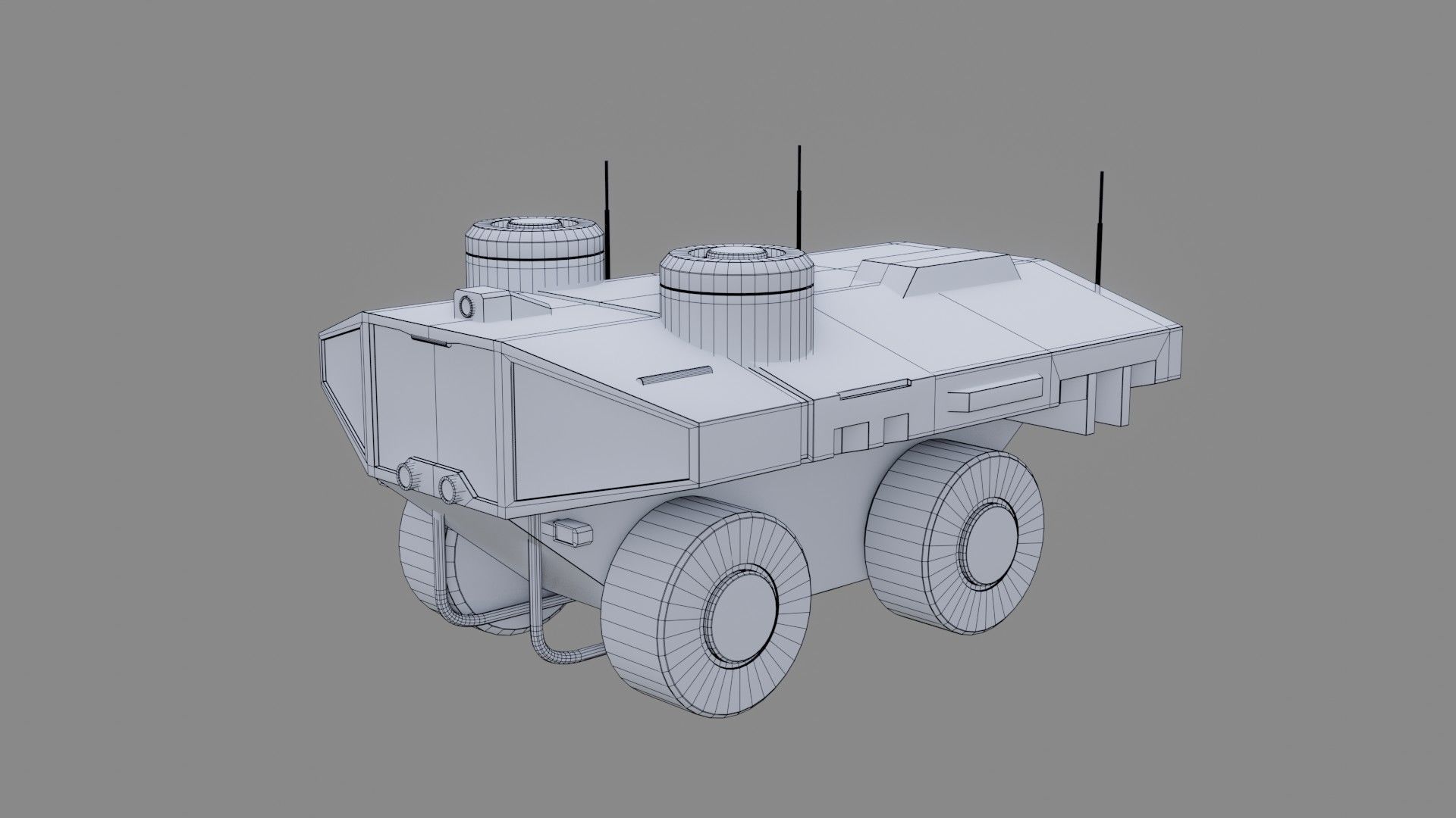 Sci-Fi Rover - Low Poly - Game Ready - PBR  Low-poly 3D model_14