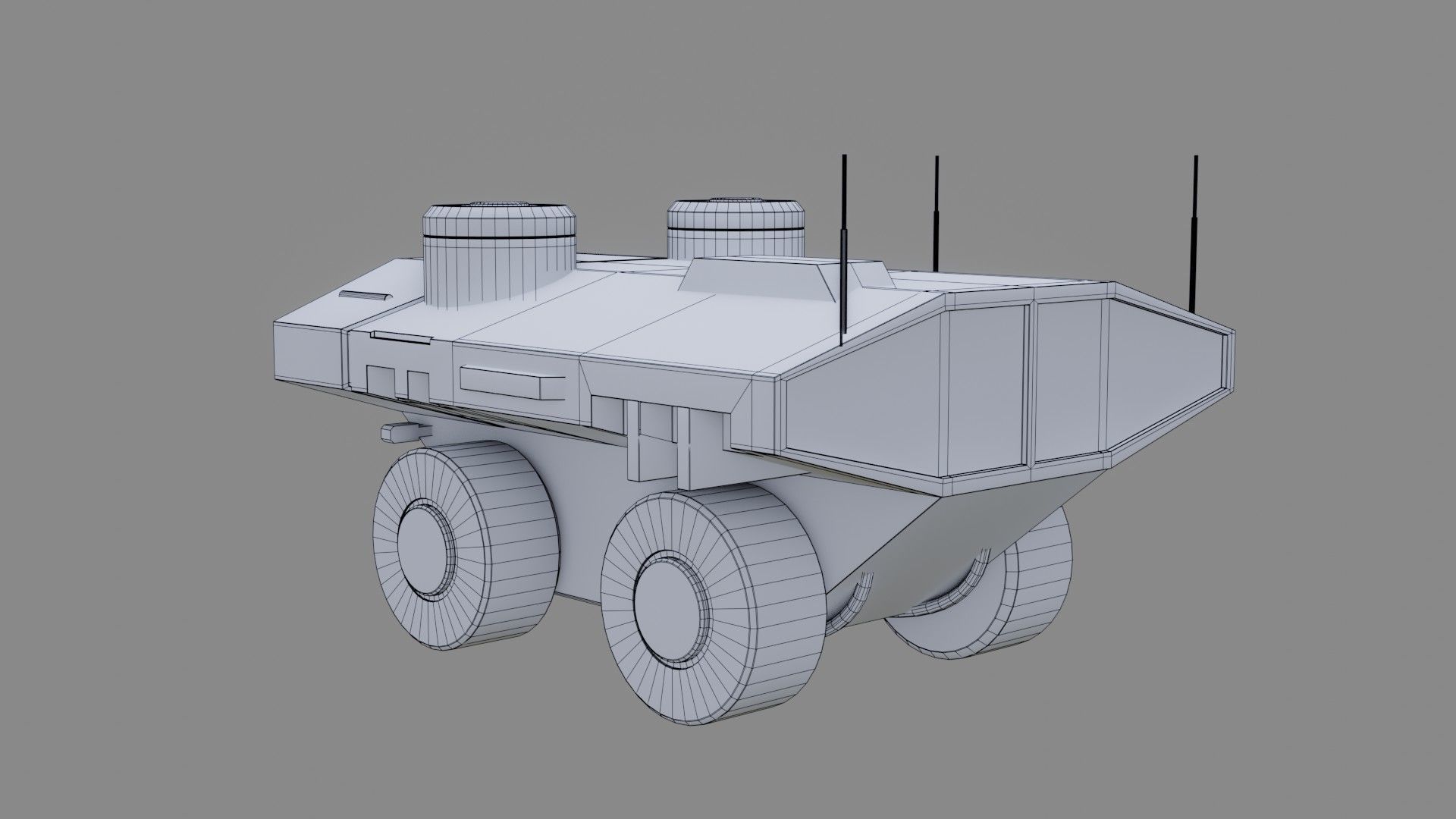 Sci-Fi Rover - Low Poly - Game Ready - PBR  Low-poly 3D model_15