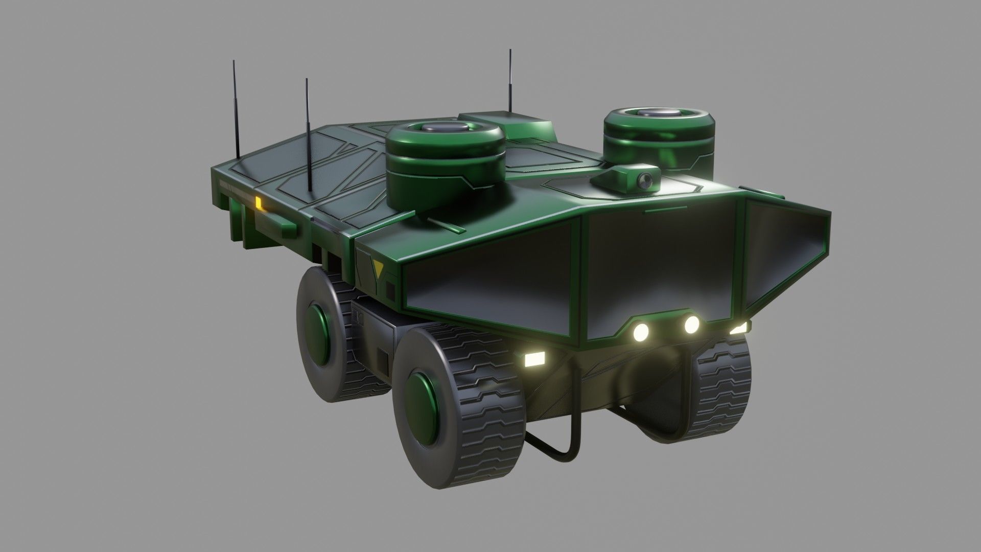 Sci-Fi Rover - Low Poly - Game Ready - PBR  Low-poly 3D model_2