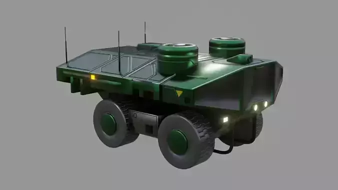 Sci-Fi Rover - Low Poly - Game Ready - PBR 