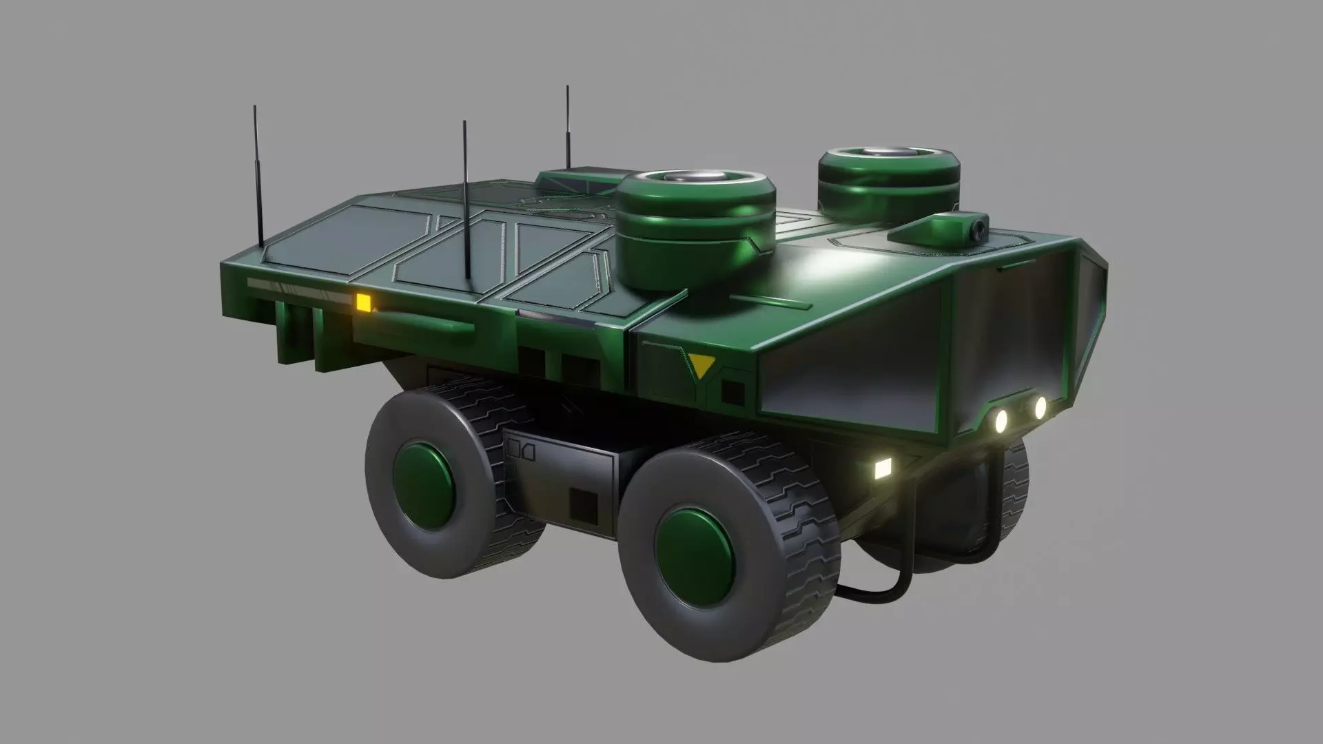 Sci-Fi Rover - Low Poly - Game Ready - PBR  Low-poly 3D model_0