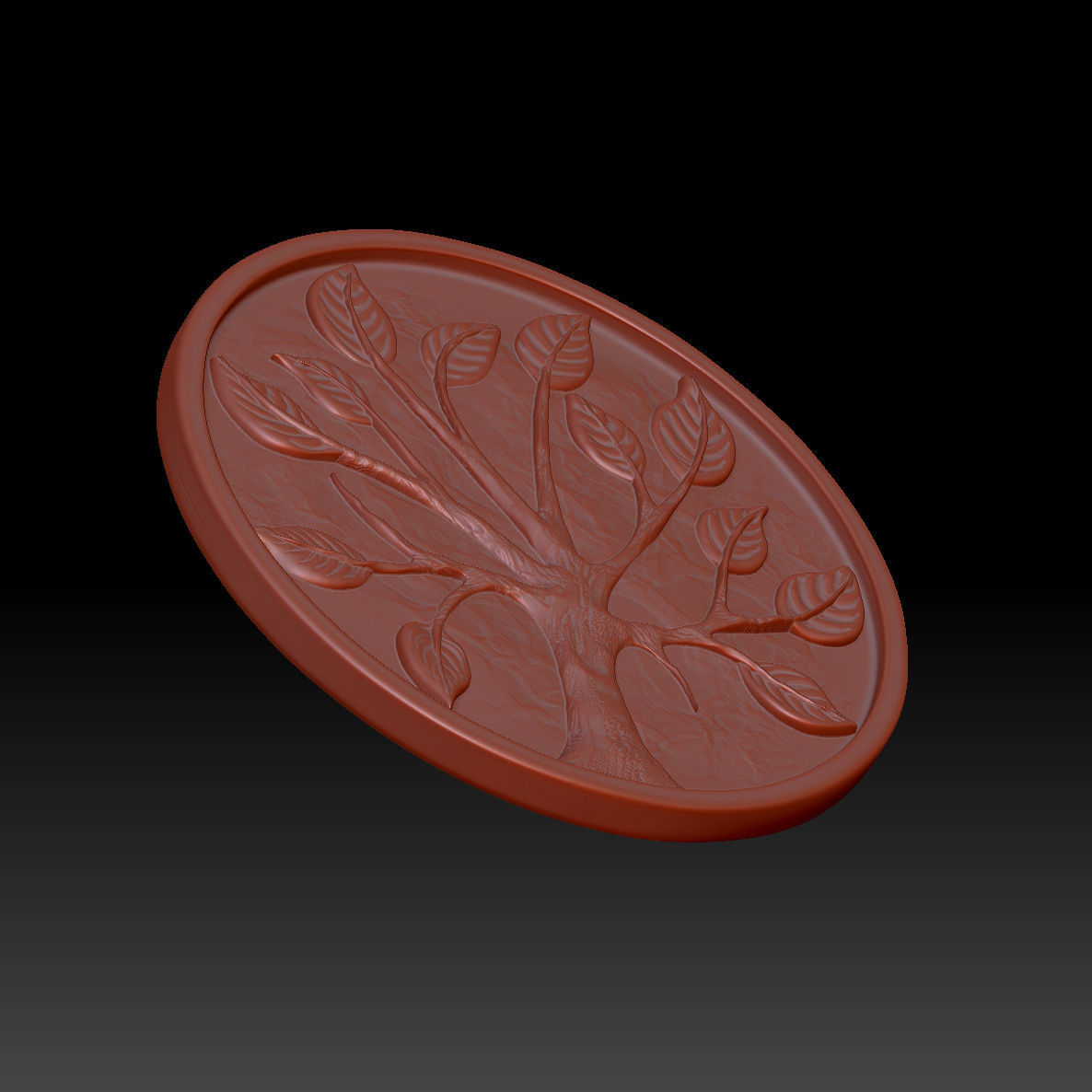 Stylized tree 3D print model_2