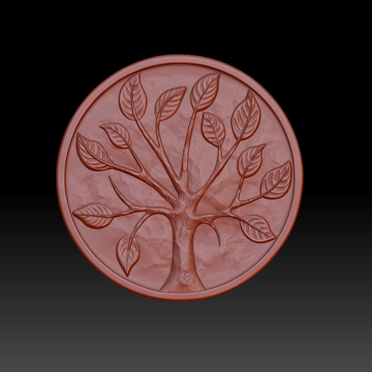 Stylized tree 3D print model_3
