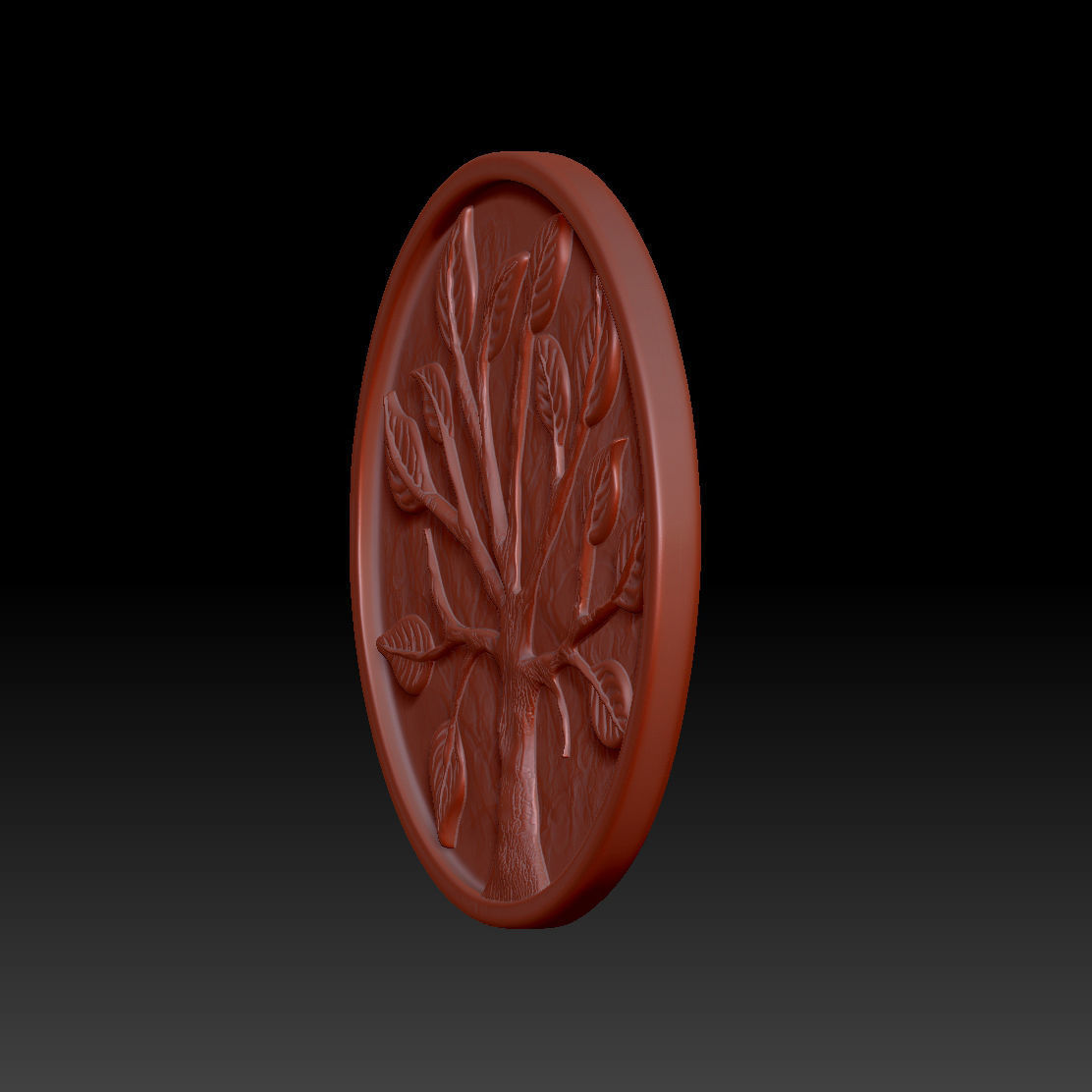 Stylized tree 3D print model_4