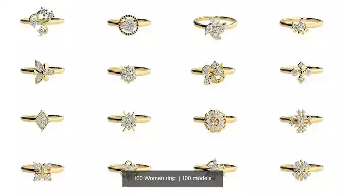 100 Light wt Women ring 