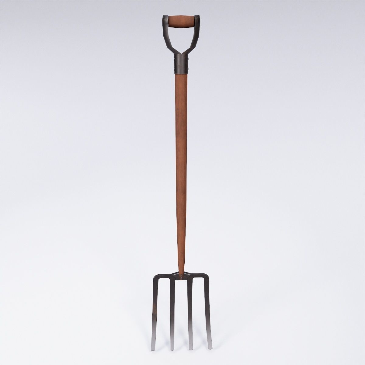 Long metal handle fork 3d model  3D model_3