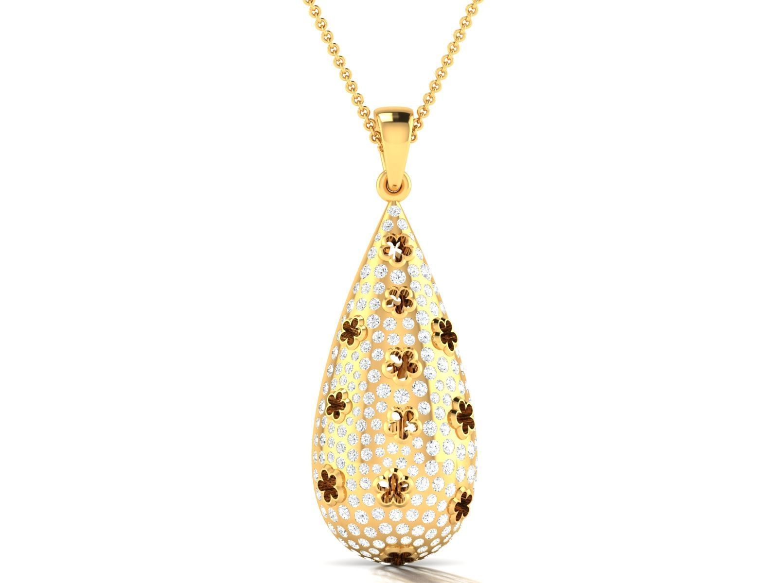 Pendant for Women 3dm STL FBX OBJ Render Details 3D print model_4