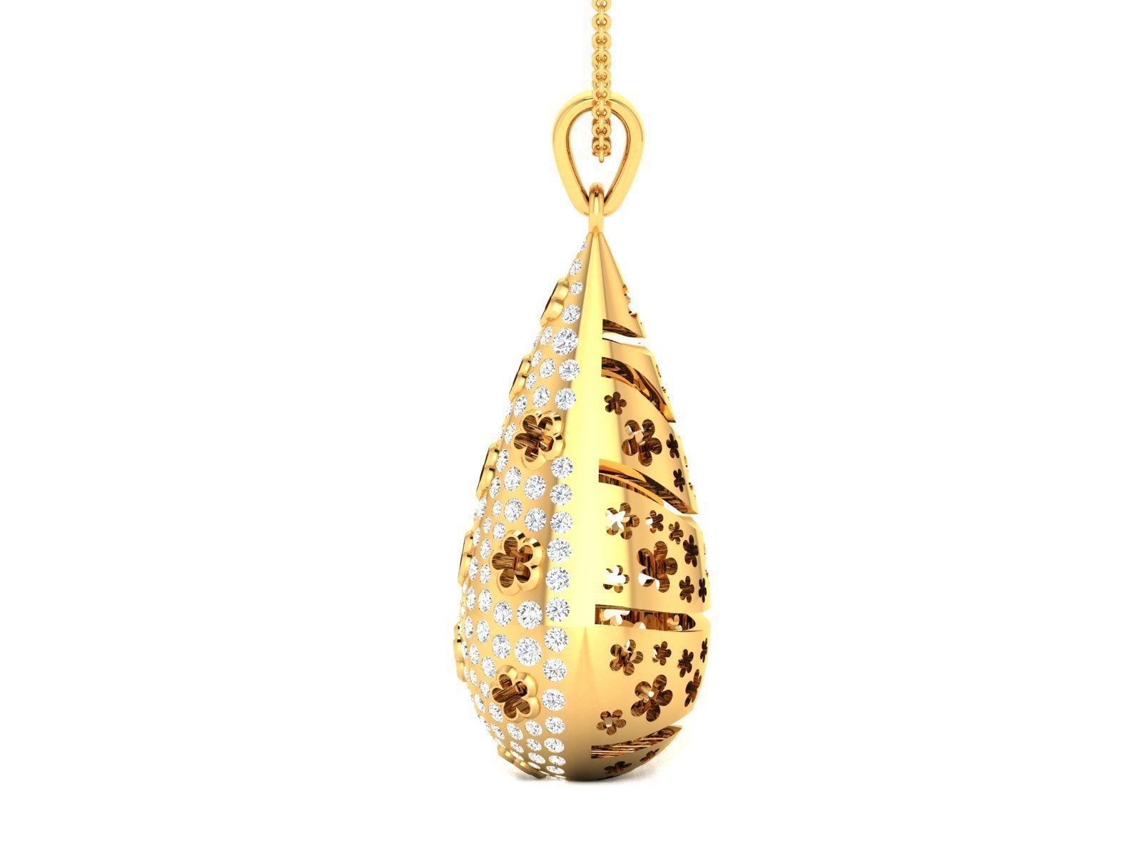 Pendant for Women 3dm STL FBX OBJ Render Details 3D print model_5