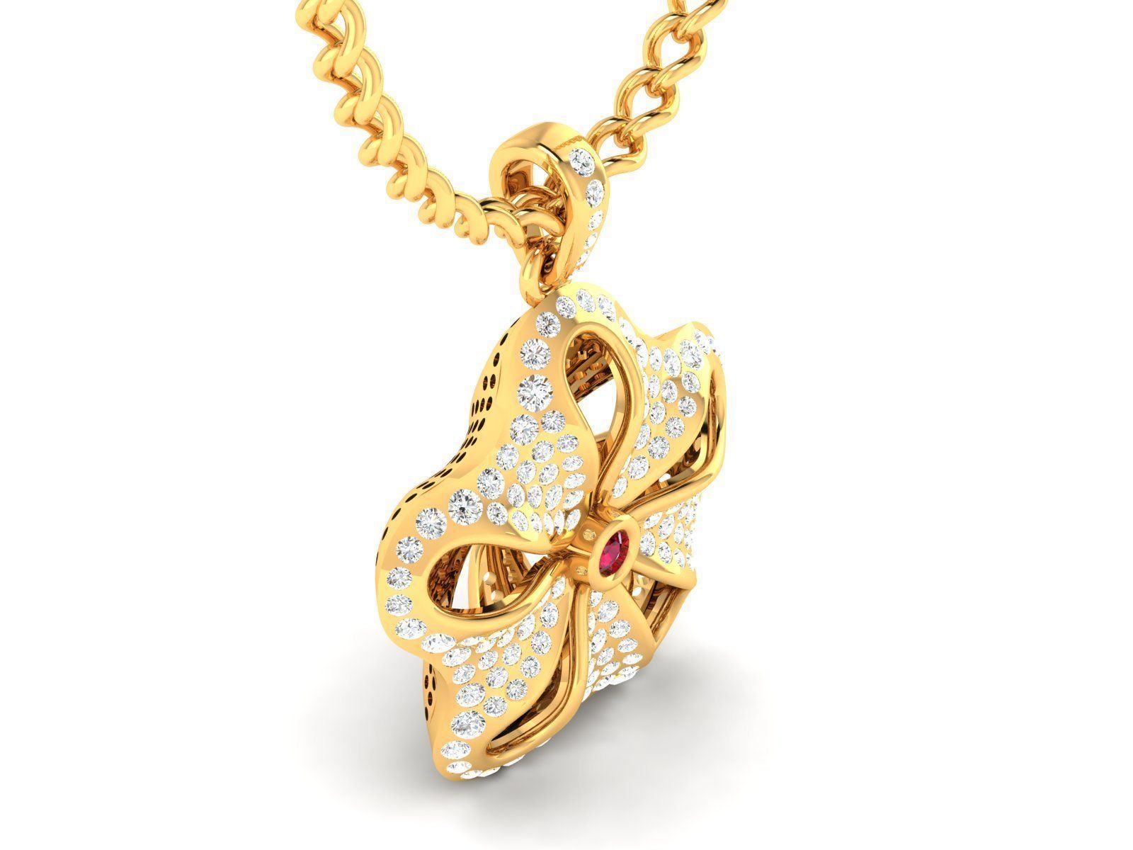 Pendant for Women 3dm STL FBX OBJ Render Details 3D print model_3