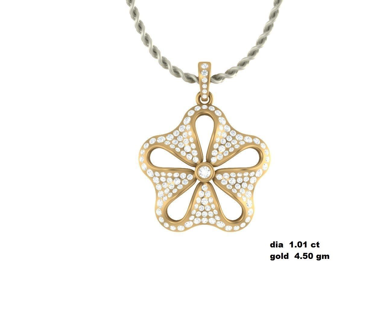 Pendant for Women 3dm STL FBX OBJ Render Details 3D print model_1