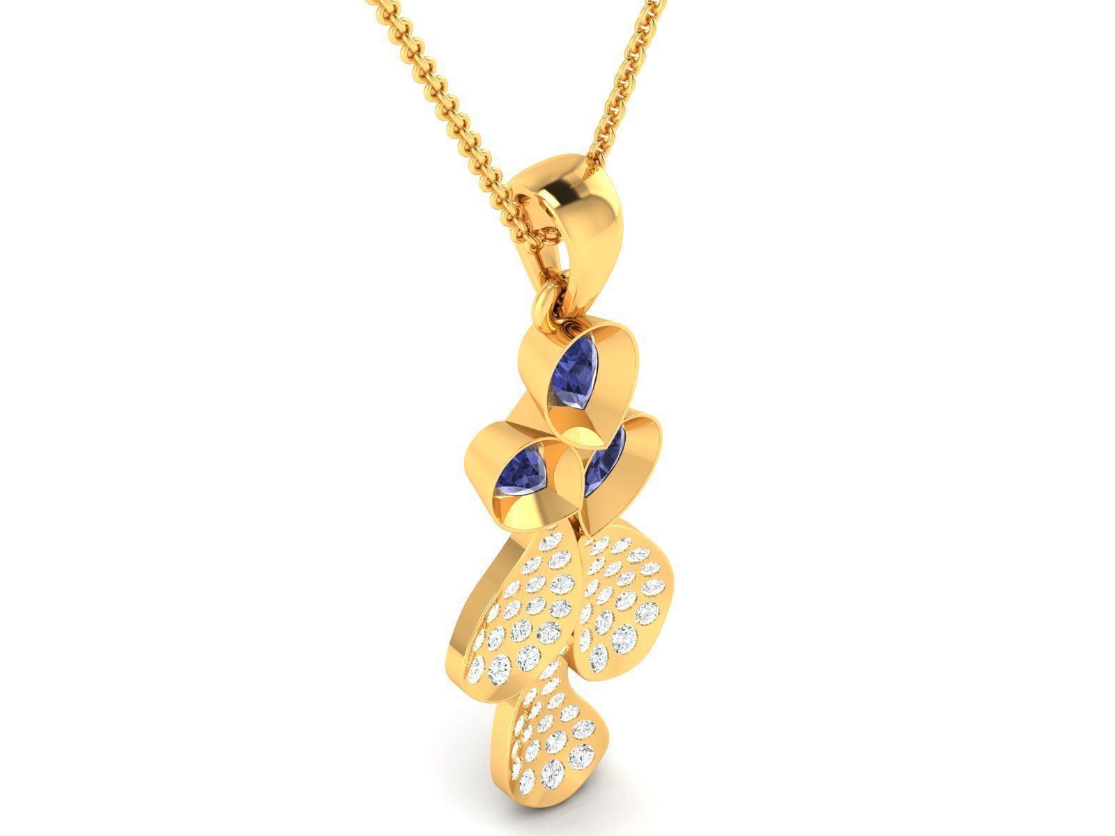 Pendant for Women 3dm STL FBX OBJ Render Details 3D print model_3