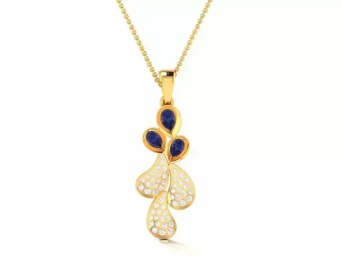 Pendant for Women 3dm STL FBX OBJ Render Details 3D print model