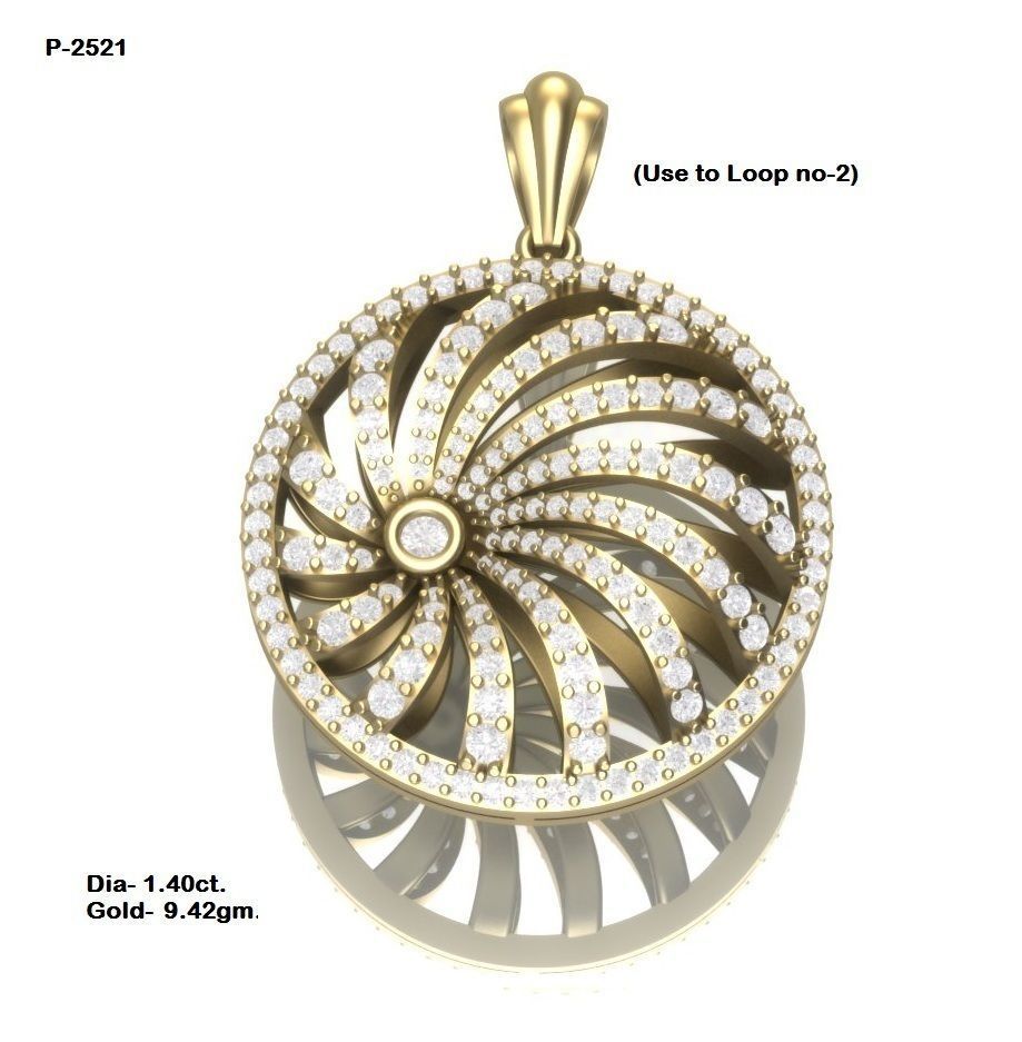 Pendant for Women 3dm STL FBX OBJ Render Details 3D print model_6