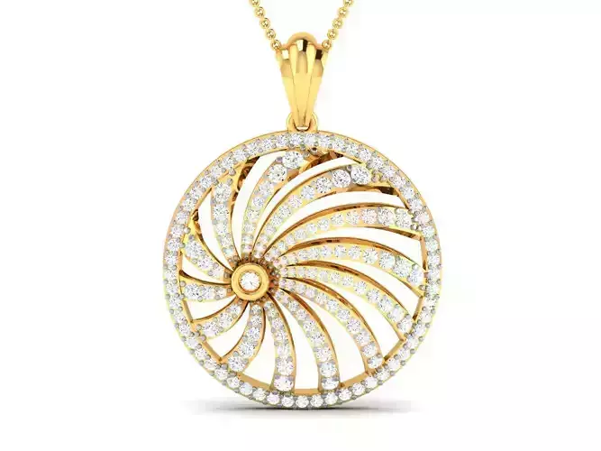 Pendant for Women 3dm STL FBX OBJ Render Details 3D print model