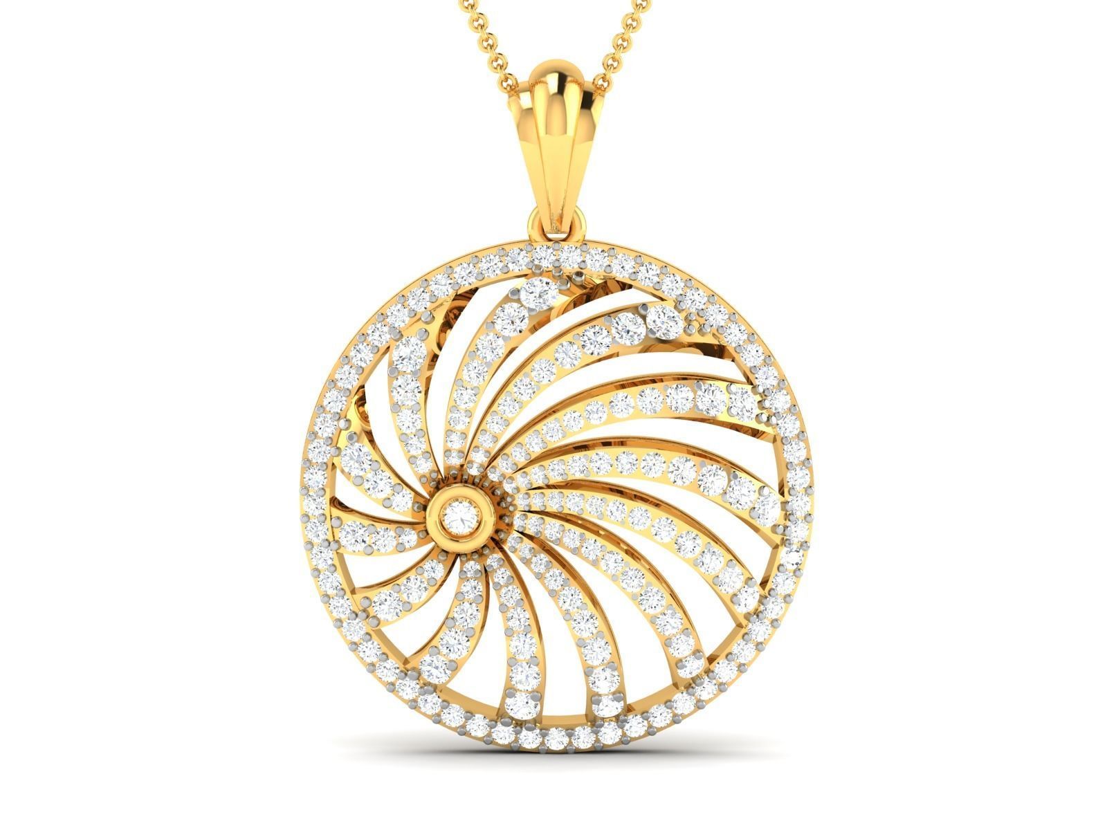 Pendant for Women 3dm STL FBX OBJ Render Details 3D print model_5